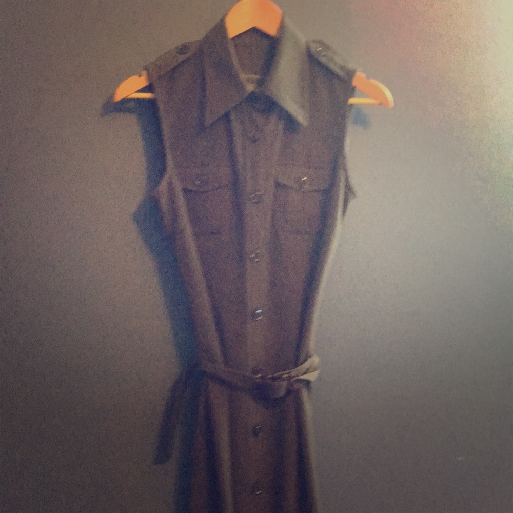 Long size six dark grey dress